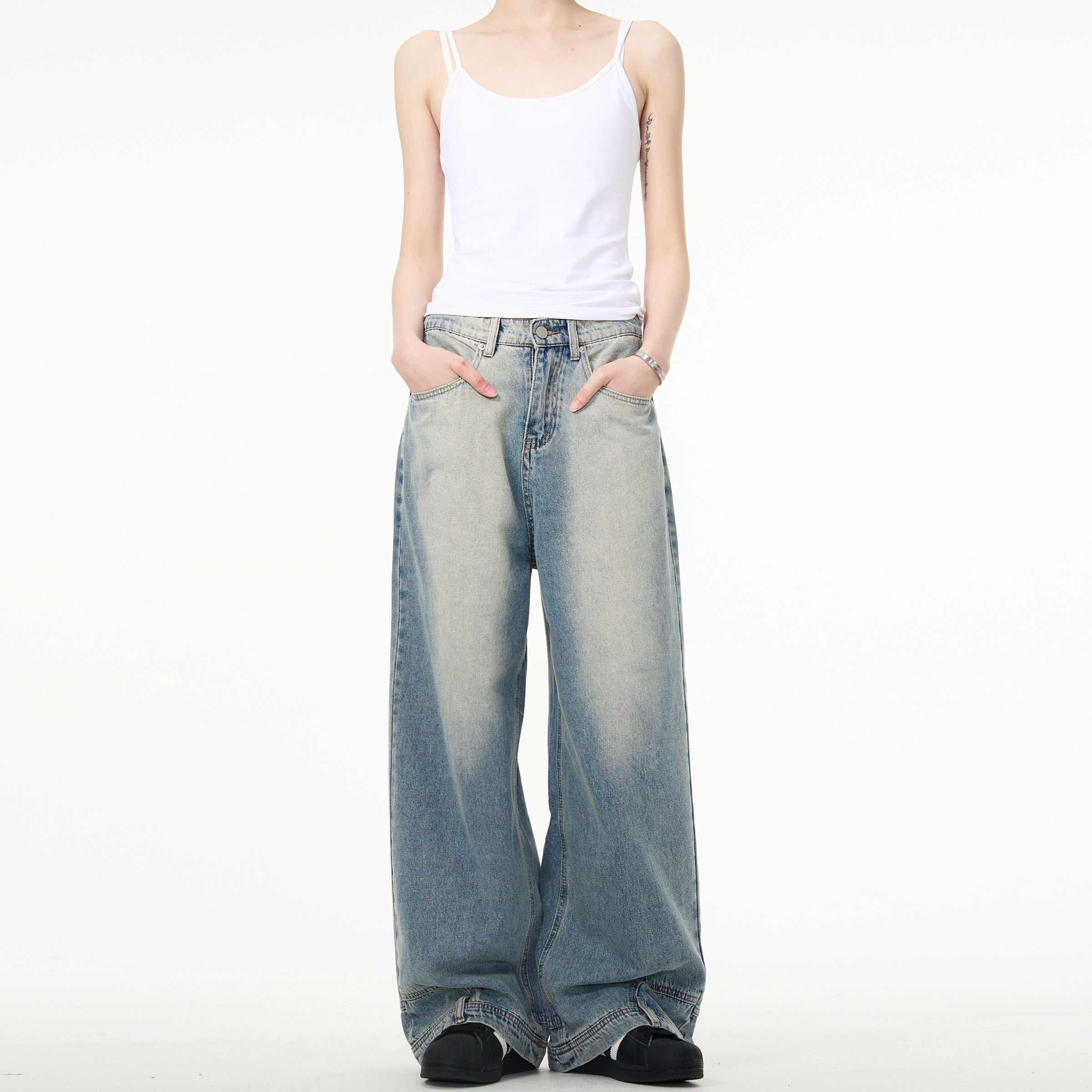 MADWITCH WASHED VINTAGE JEANS #BKJ24108 – MadWitch Store