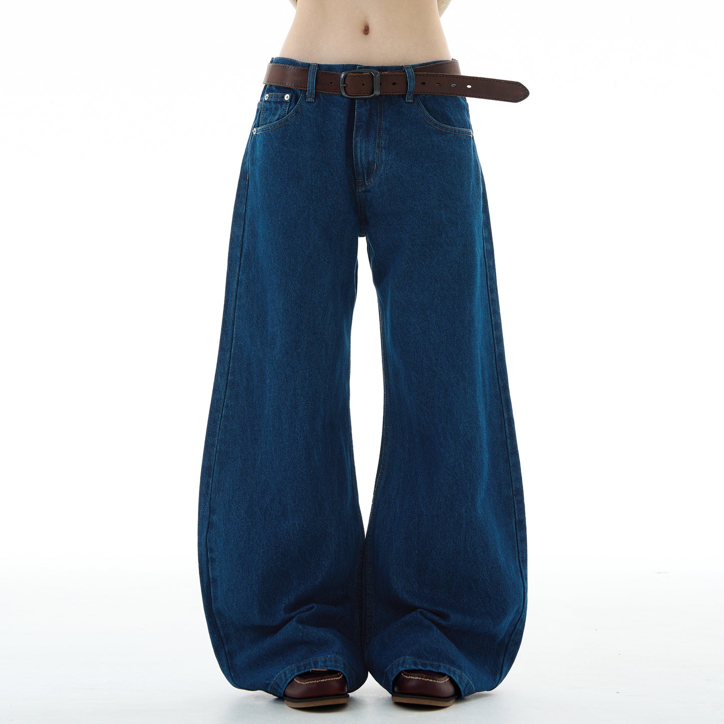 MADWITCH UNISEX LOOSE WASHED DENIM JEANS #DR8216
