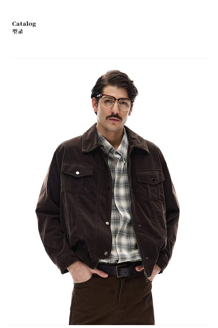 MADWITCH SUEDE SAFARI JACKET #9865