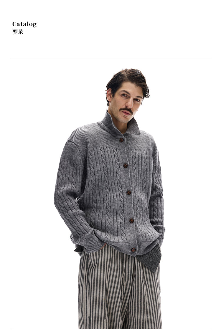 MADWITCH CABLE SLOUCH CARDIGAN #M10