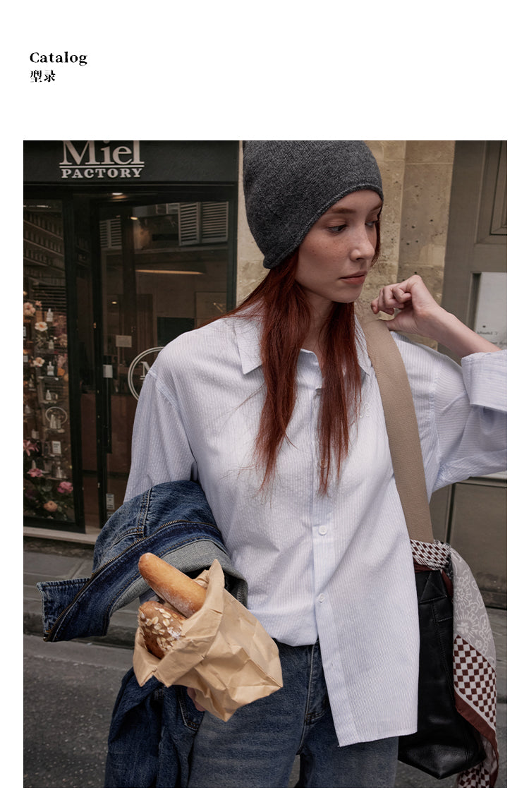 MADWITCH MINIMALIST STRIPED SHIRT #G25022