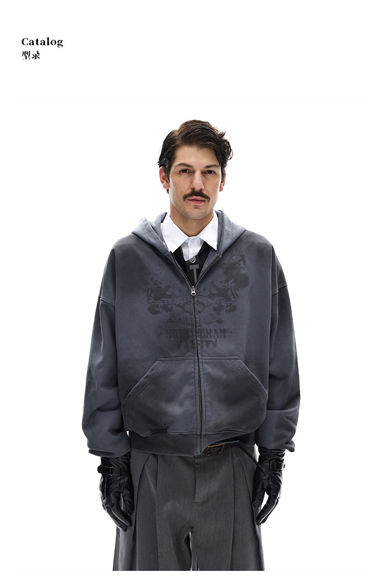 MADWITCH GRUNGE ZIP HOOD #27413