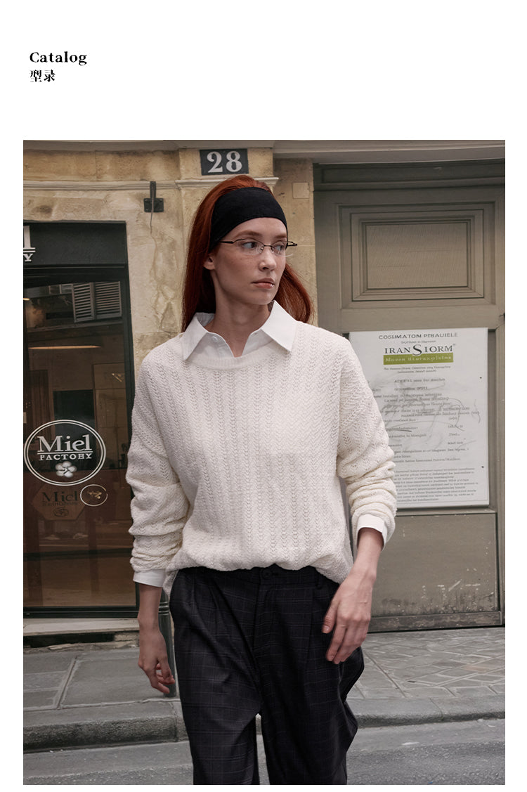 MADWITCH LACE KNIT SWEATER #JY82533
