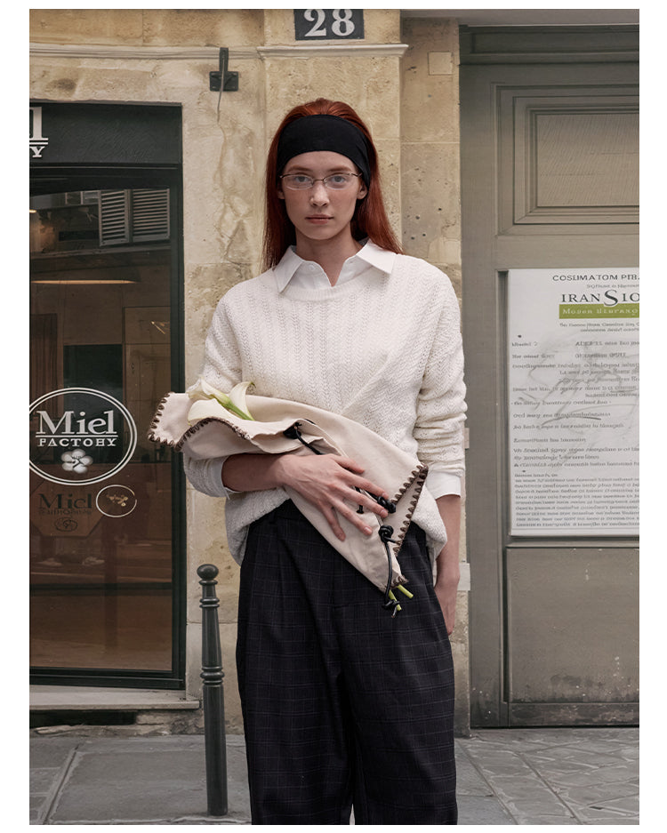 MADWITCH LACE KNIT SWEATER #JY82533