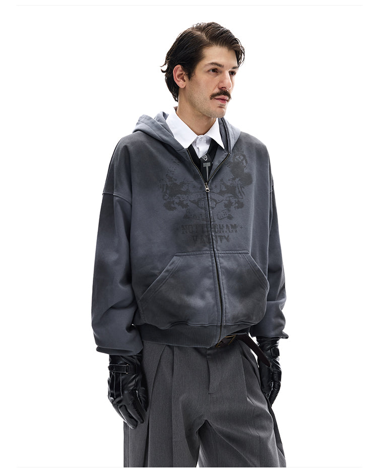 MADWITCH GRUNGE ZIP HOOD #27413