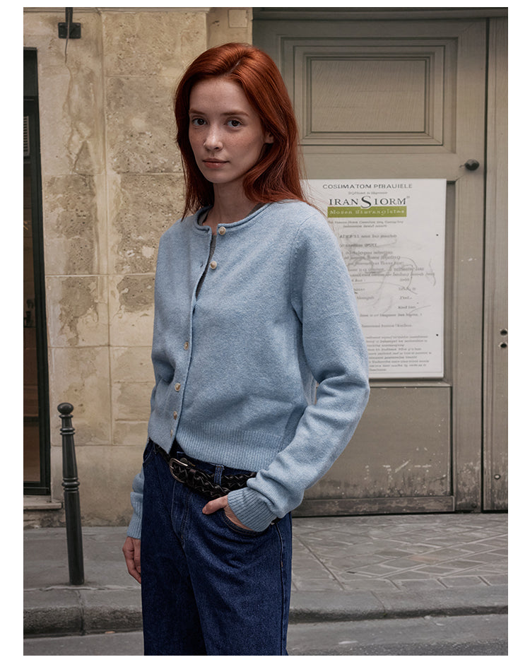 MADWITCH CREW NECK KNIT CARDIGAN #RM27