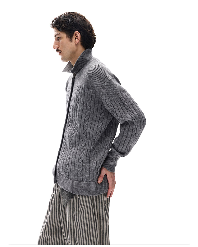 MADWITCH CABLE SLOUCH CARDIGAN #M10