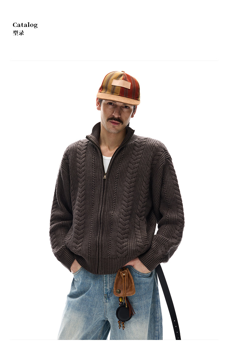 MADWITCH WHEAT KNIT CARDIGAN #YH25888