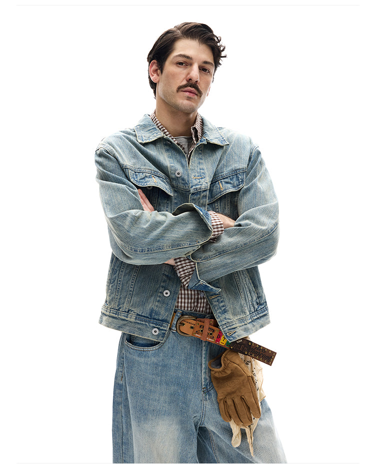 MADWITCH SLUB UTILITY DENIM #DY994