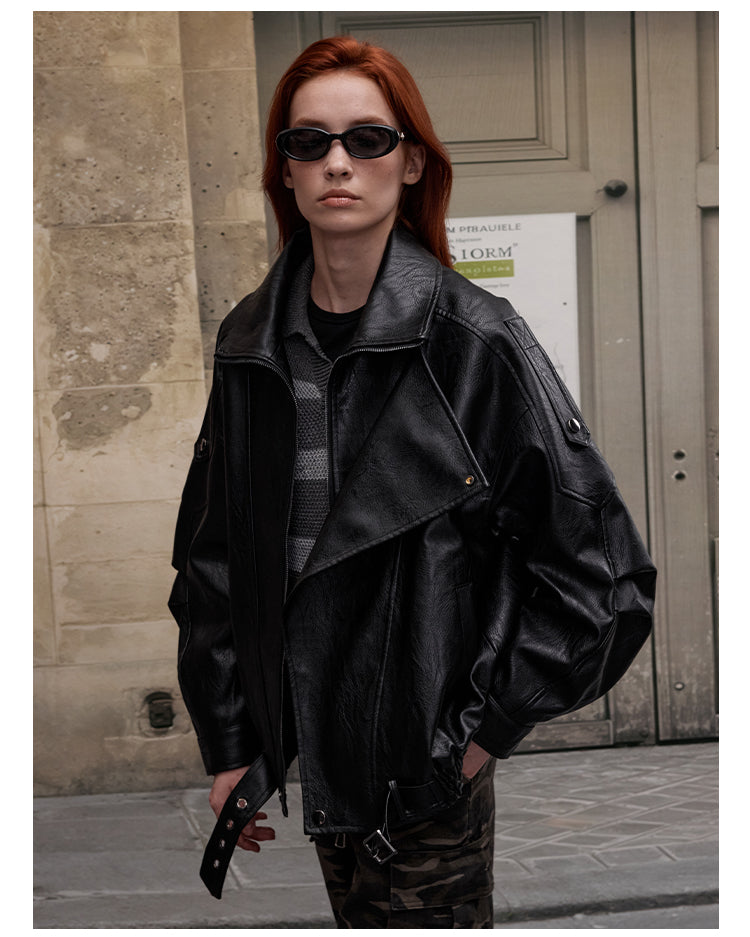 MADWITCH BIKER SYNTHETIC COAT #AW25109