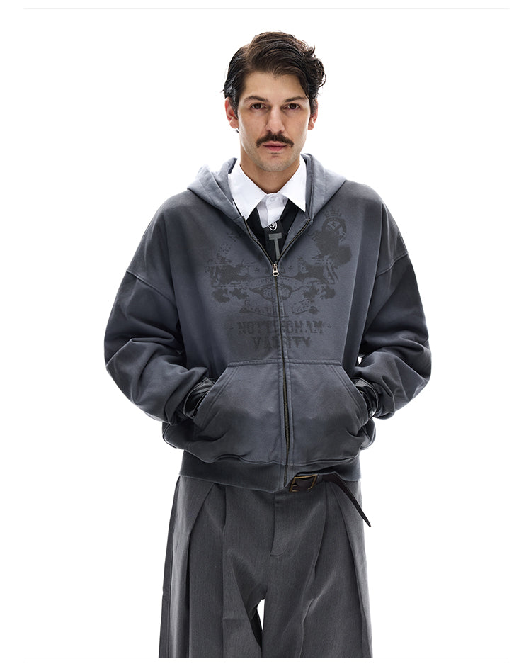 MADWITCH GRUNGE ZIP HOOD #27413