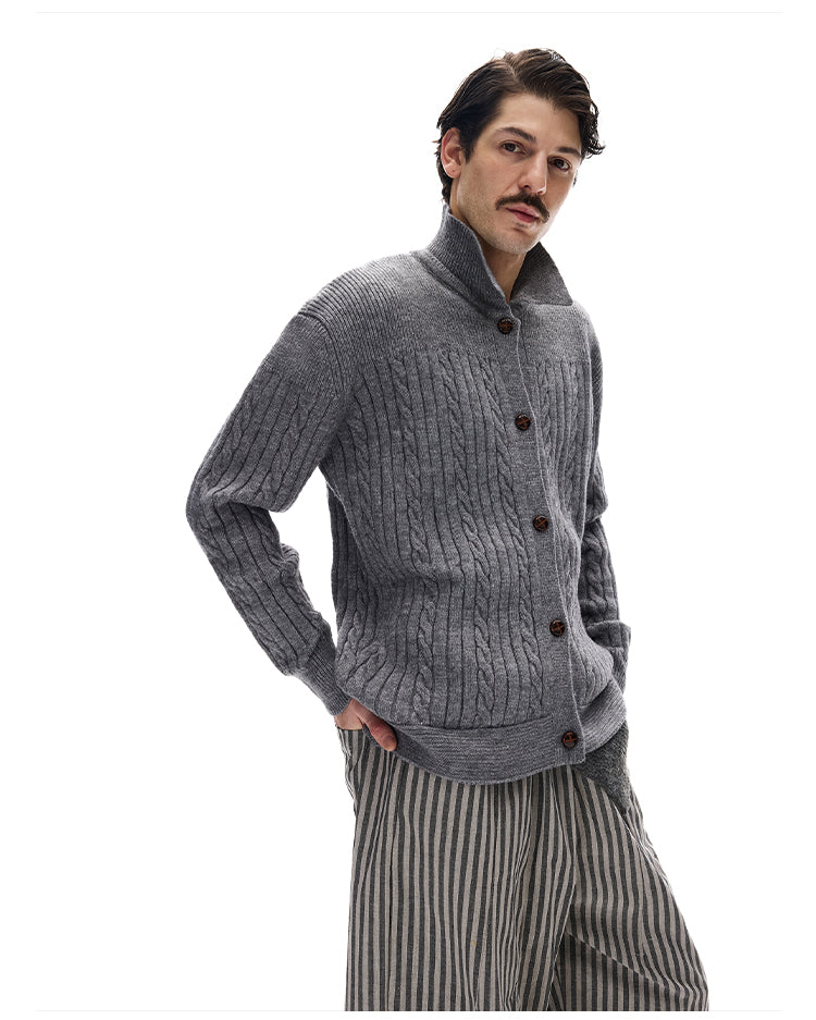 MADWITCH CABLE SLOUCH CARDIGAN #M10