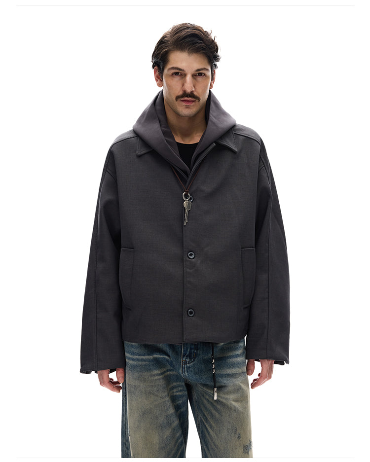 MADWITCH FAUX HOOD BLAZER #630021