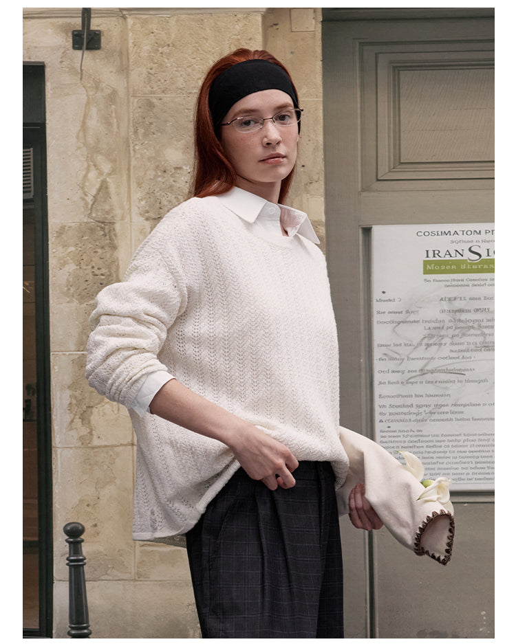 MADWITCH LACE KNIT SWEATER #JY82533