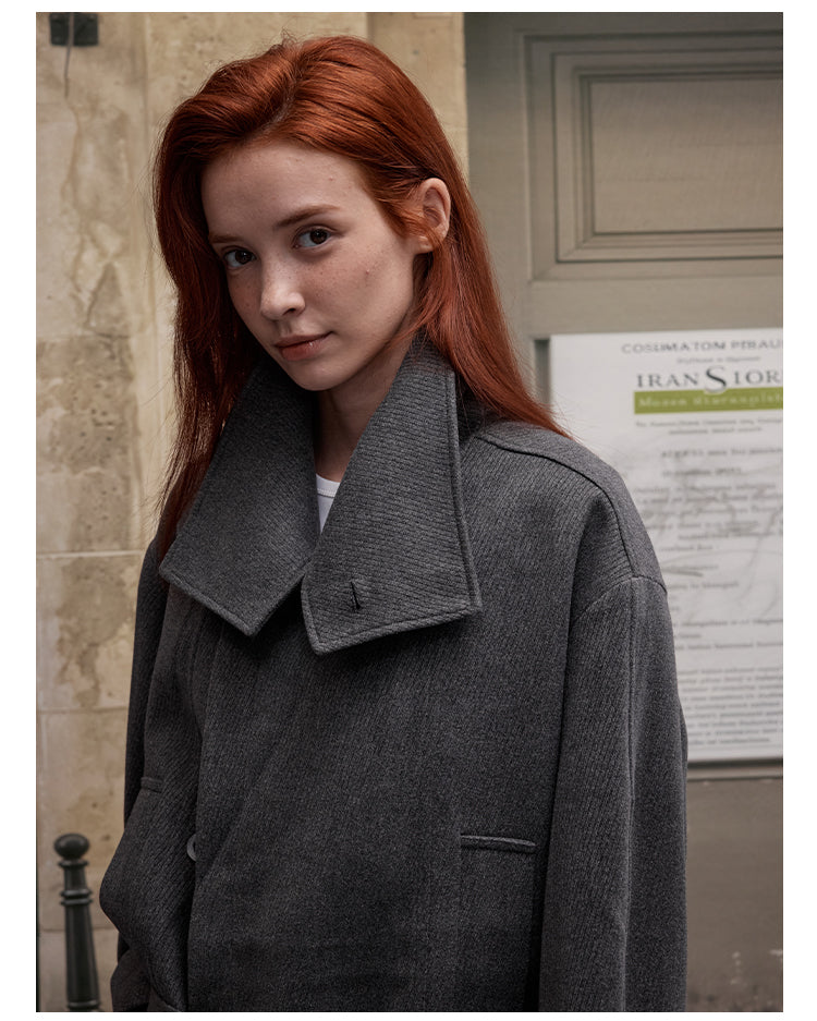 MADWITCH OLD MONEY WOOL COAT #2717