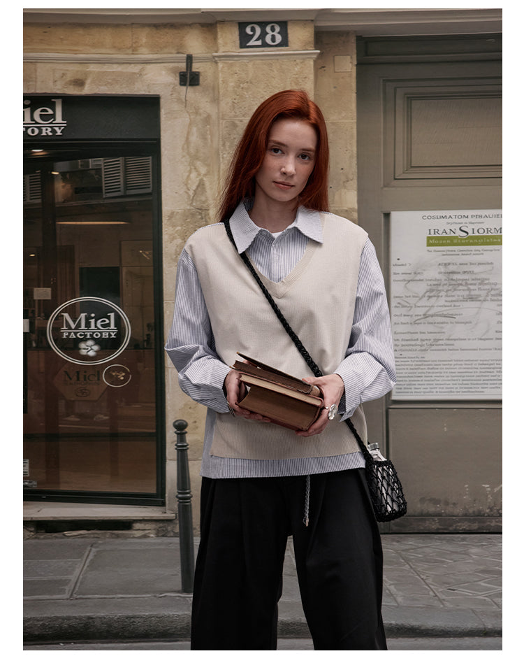 MADWITCH CASUAL PANELED SHIRT #RC87
