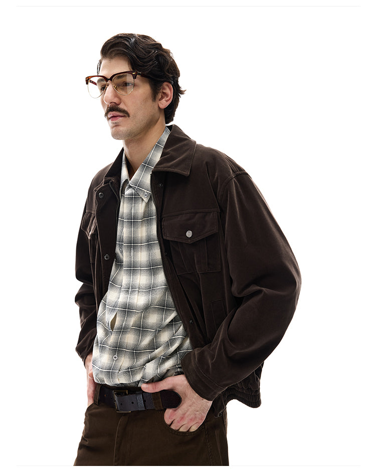 MADWITCH SUEDE SAFARI JACKET #9865