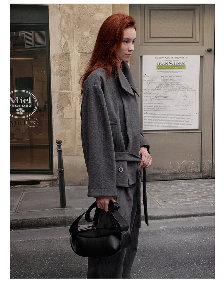 MADWITCH OLD MONEY WOOL COAT #2717