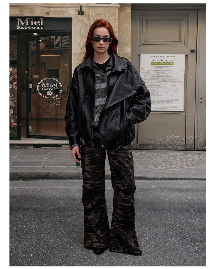 MADWITCH BIKER SYNTHETIC COAT #AW25109