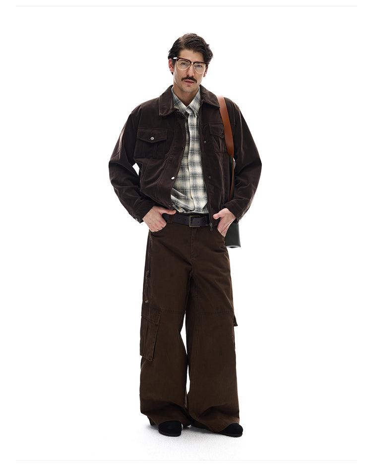 MADWITCH SUEDE SAFARI JACKET #9865