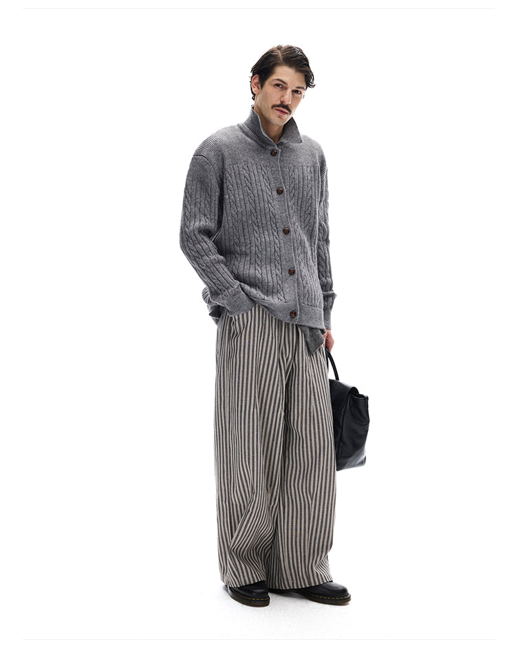 MADWITCH CABLE SLOUCH CARDIGAN #M10