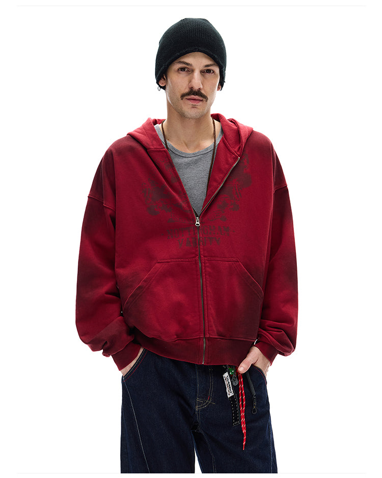 MADWITCH GRUNGE ZIP HOOD #27413
