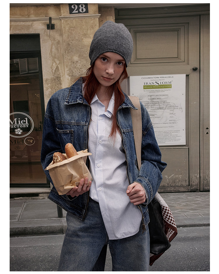 MADWITCH DISTRESSED DENIM JACKET #AB1086