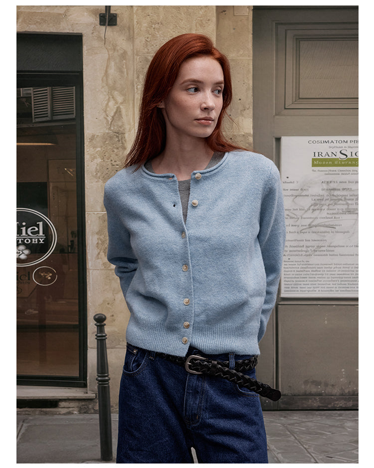 MADWITCH CREW NECK KNIT CARDIGAN #RM27