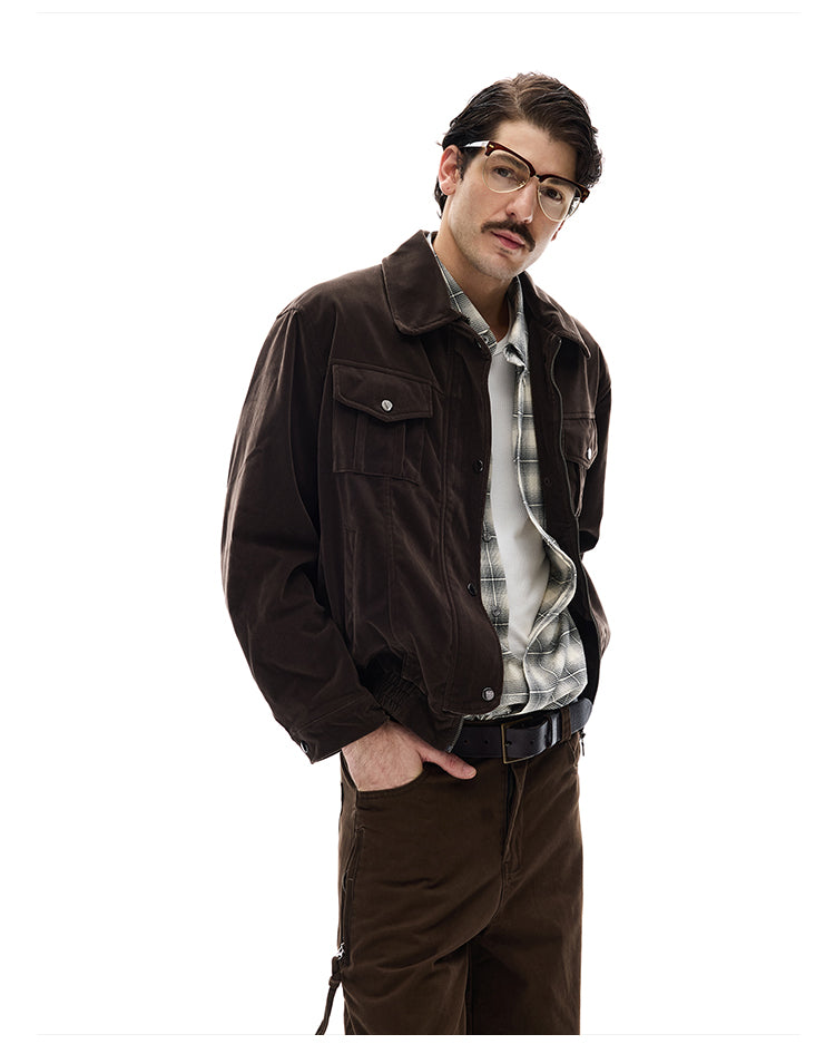 MADWITCH SUEDE SAFARI JACKET #9865