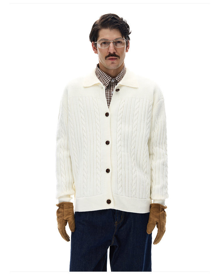 MADWITCH CABLE SLOUCH CARDIGAN #M10