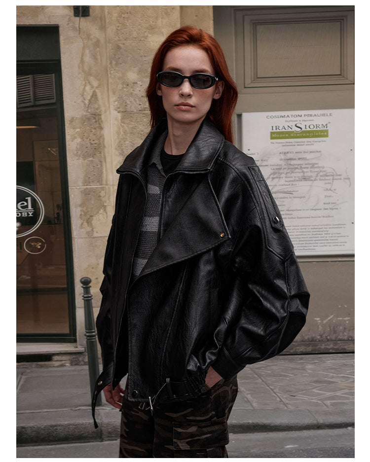 MADWITCH BIKER SYNTHETIC COAT #AW25109