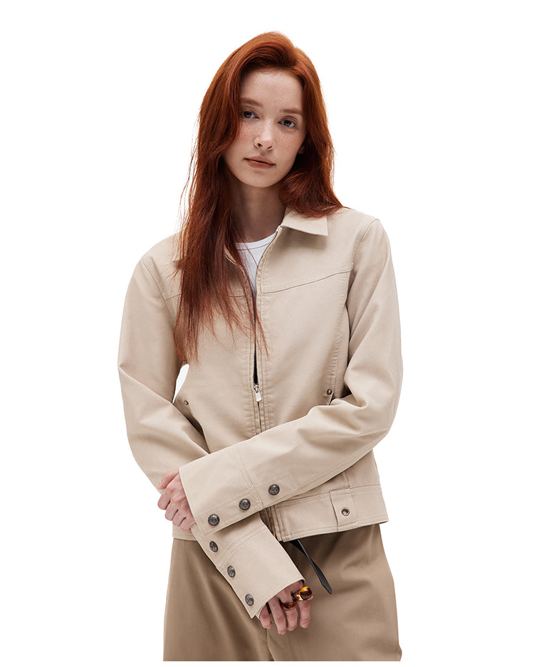 MADWITCH SLIM FIT PU LEATHER JACKET #C271Q25