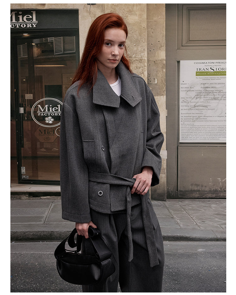 MADWITCH OLD MONEY WOOL COAT #2717