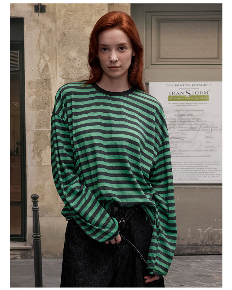 MADWITCH COLOR-BLOCK LINE TOP #G1826
