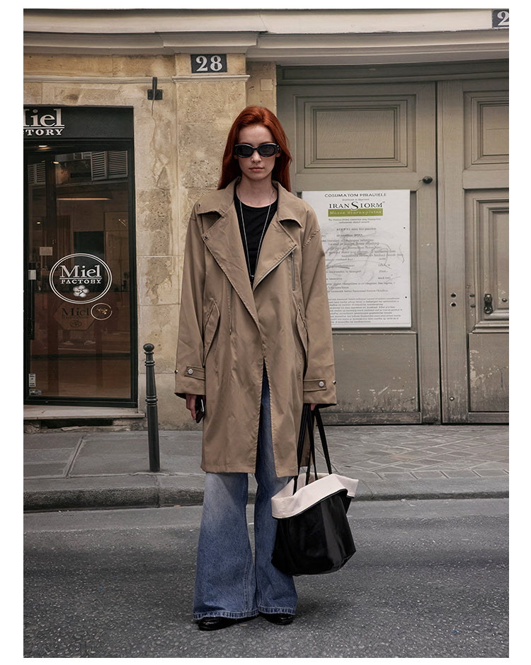 MADWITCH VINTAGE LONGLINE TRENCH COAT #G0098
