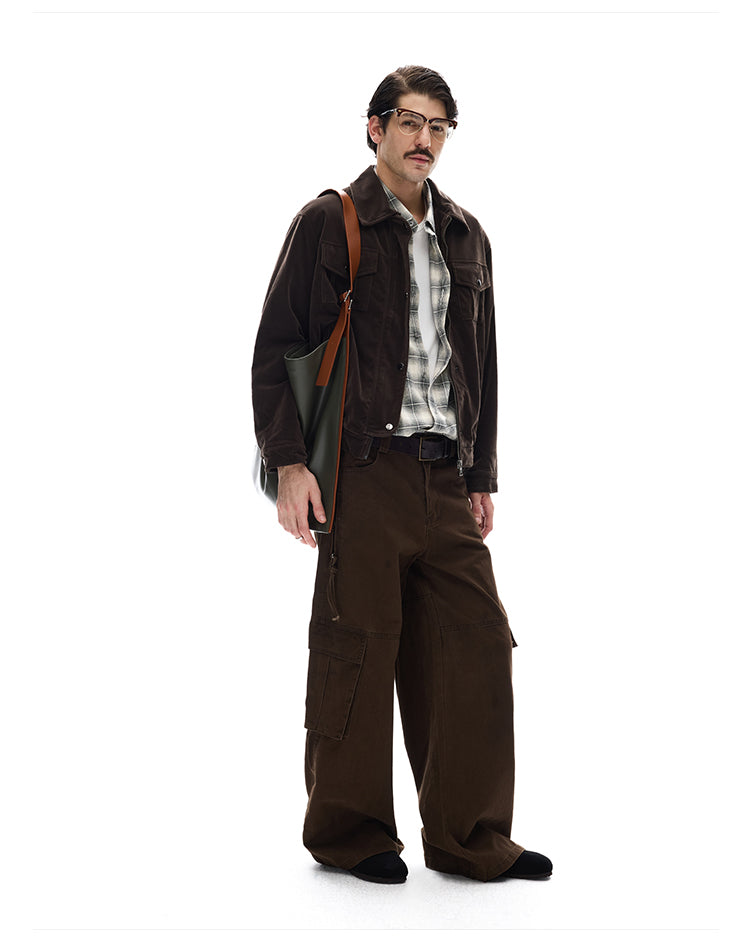 MADWITCH SUEDE SAFARI JACKET #9865