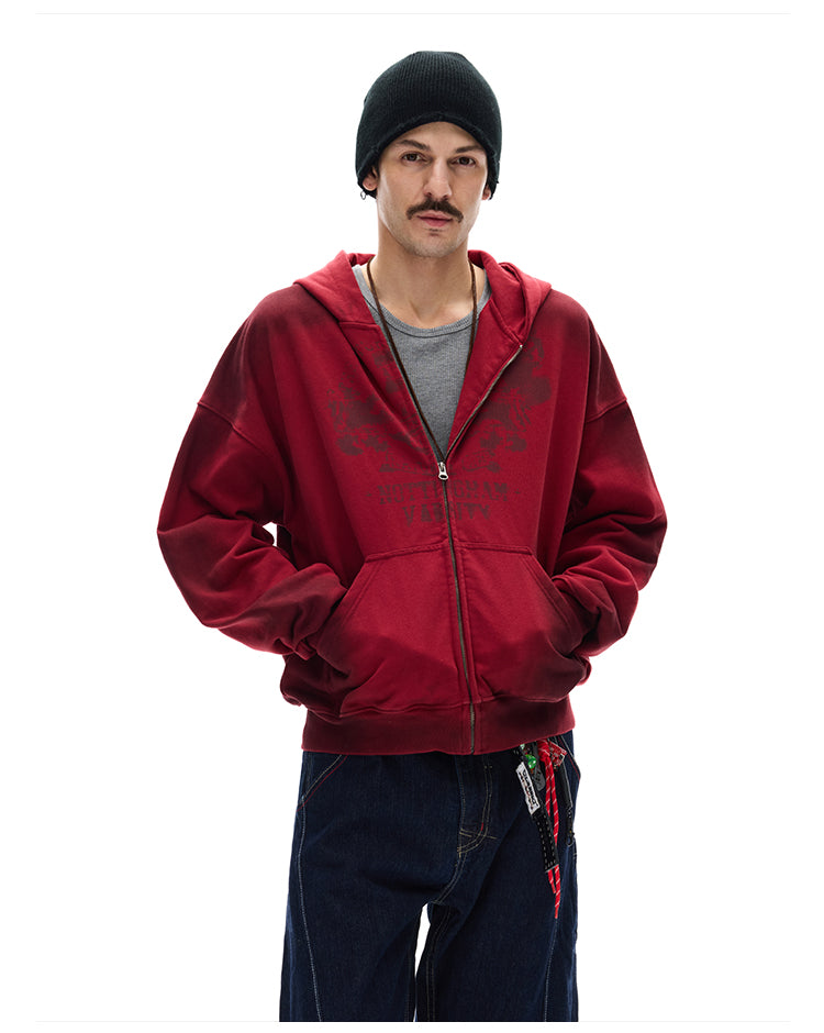 MADWITCH GRUNGE ZIP HOOD #27413