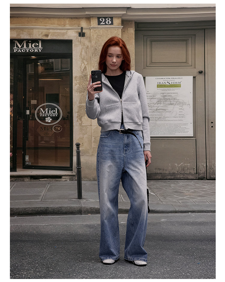 MADWITCH AMERICAN STYLE CROP HOODIE #RH43