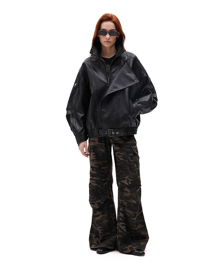 MADWITCH BIKER SYNTHETIC COAT #AW25109