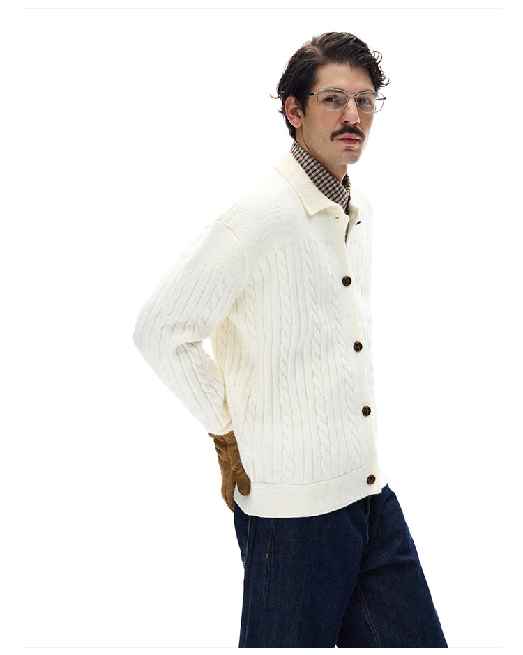 MADWITCH CABLE SLOUCH CARDIGAN #M10
