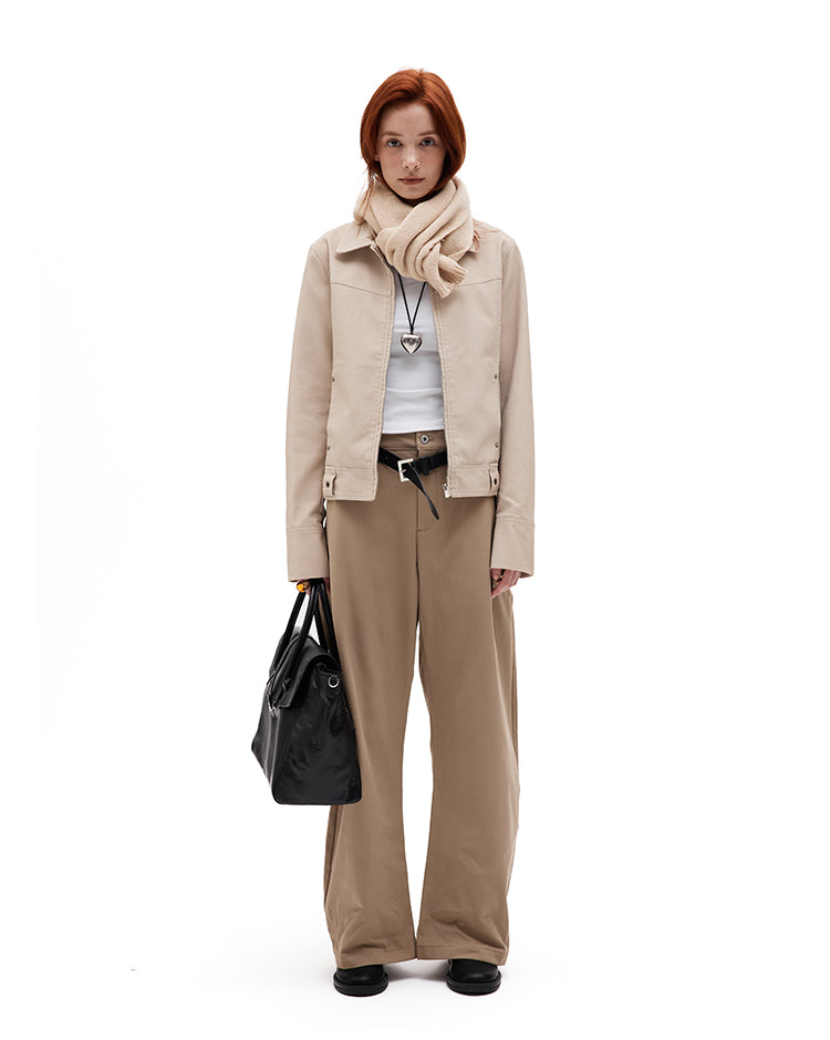 MADWITCH SLIM FIT PU LEATHER JACKET #C271Q25