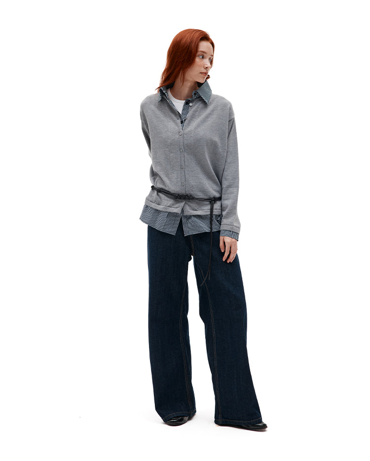 MADWITCH PATCHWORK PLAID SHIRT #MY3346