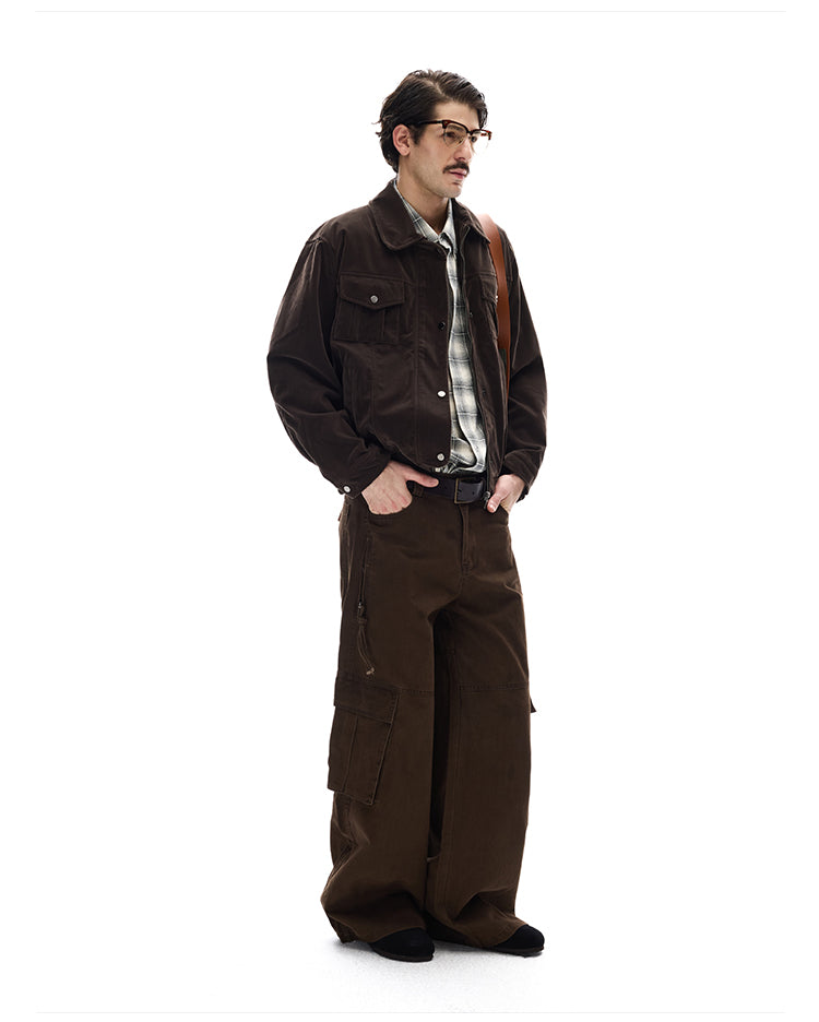 MADWITCH SUEDE SAFARI JACKET #9865
