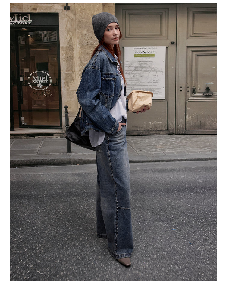 MADWITCH DISTRESSED DENIM JACKET #AB1086