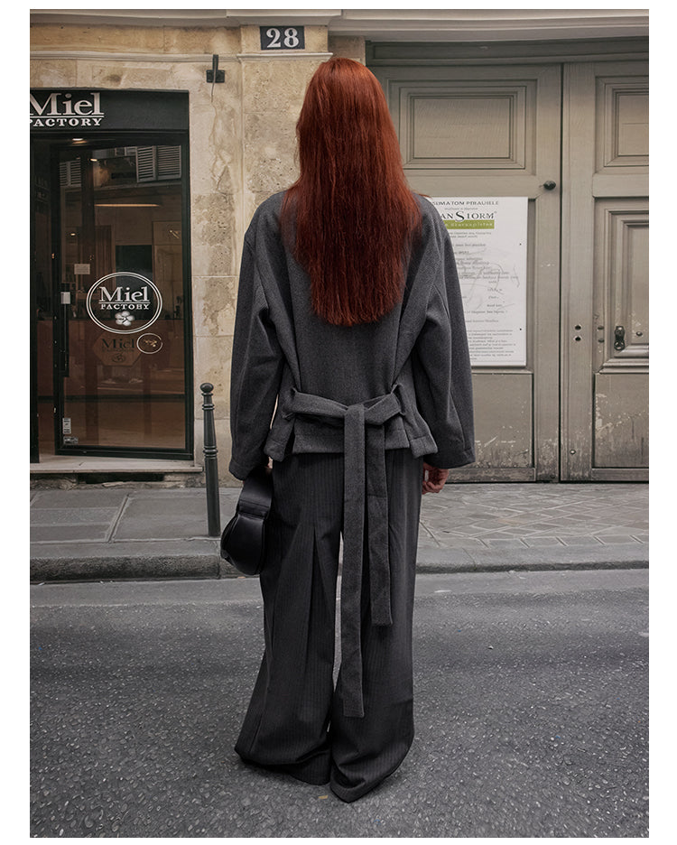 MADWITCH OLD MONEY WOOL COAT #2717
