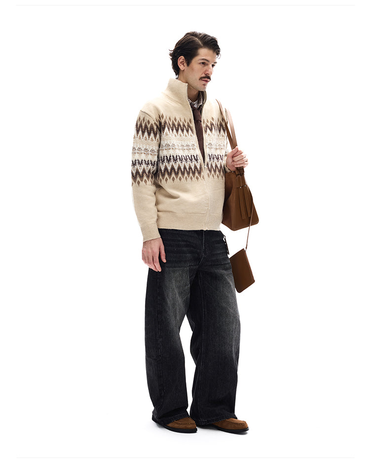 MADWITCH FAIR ISLE CARDIGAN #G208