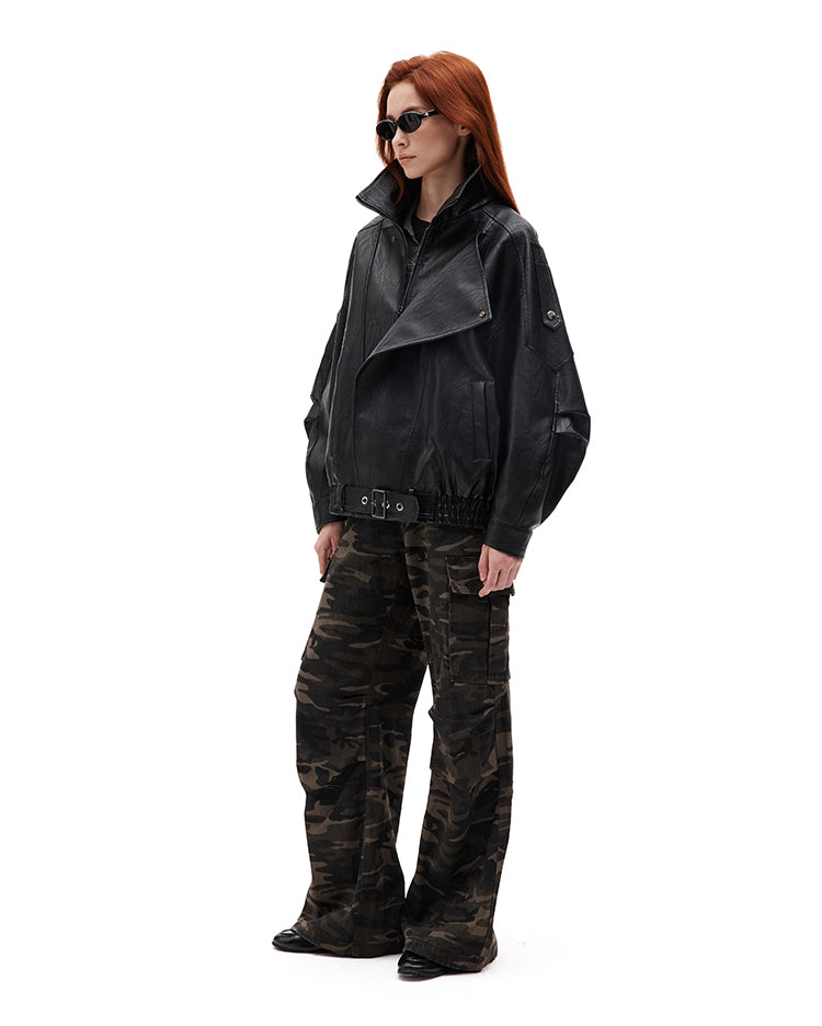 MADWITCH BIKER SYNTHETIC COAT #AW25109