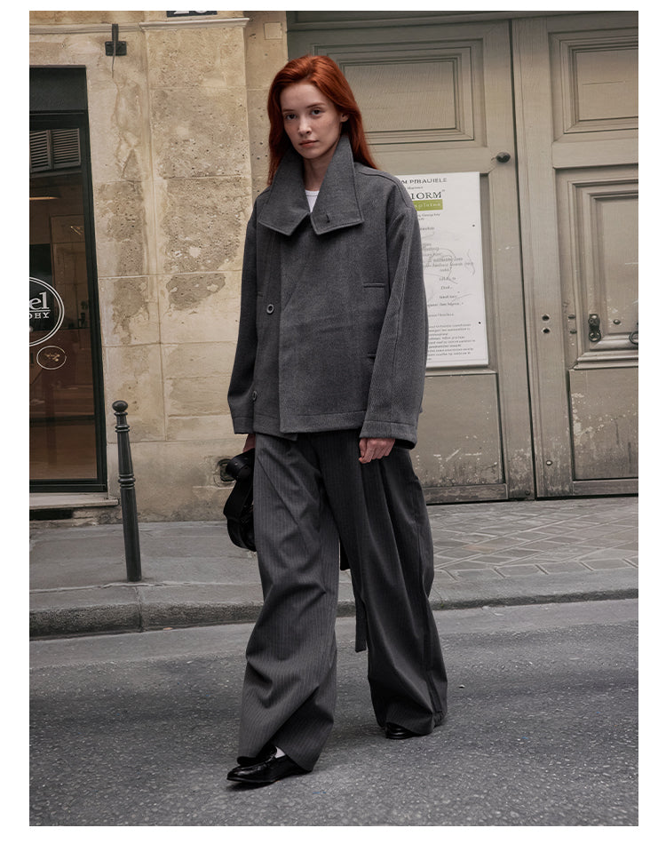 MADWITCH OLD MONEY WOOL COAT #2717