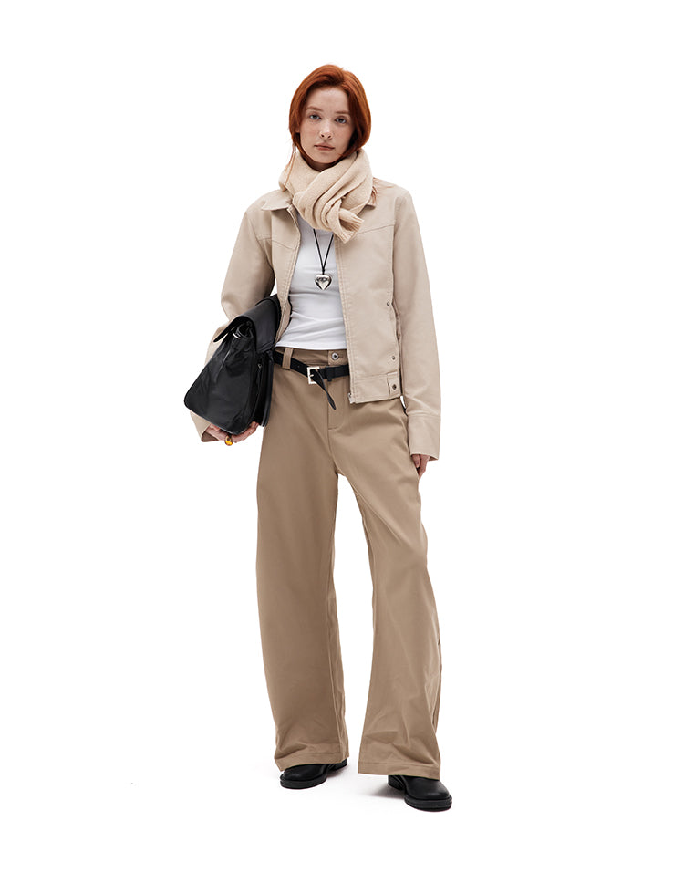 MADWITCH SLIM FIT PU LEATHER JACKET #C271Q25