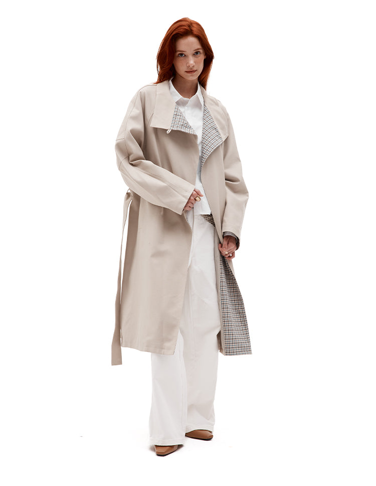 MADWITCH VINTAGE KNEE-LENGTH TRENCH #630028